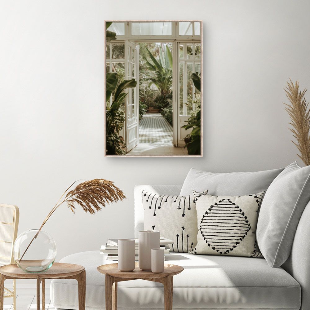 Toile Jardin exotique luxuriant – toile cadre naturel (slide 1, 60×90)