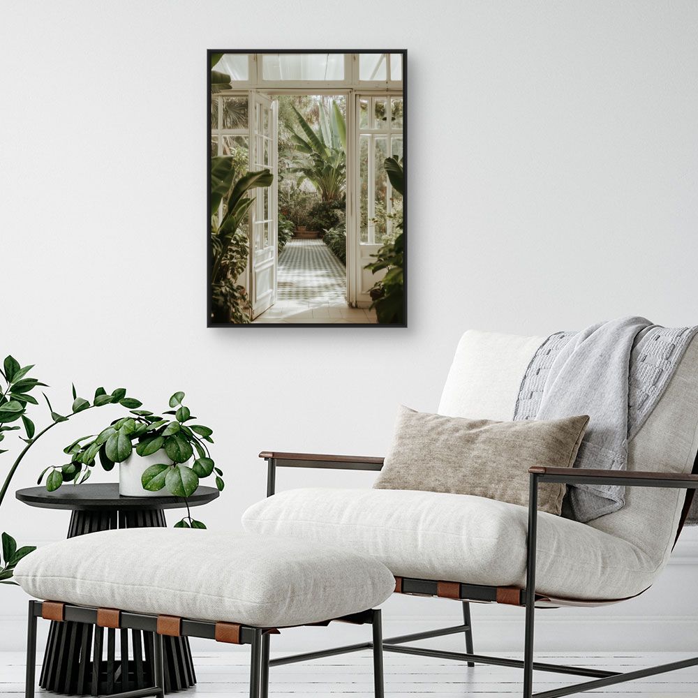Toile "Jardin exotique luxuriant"