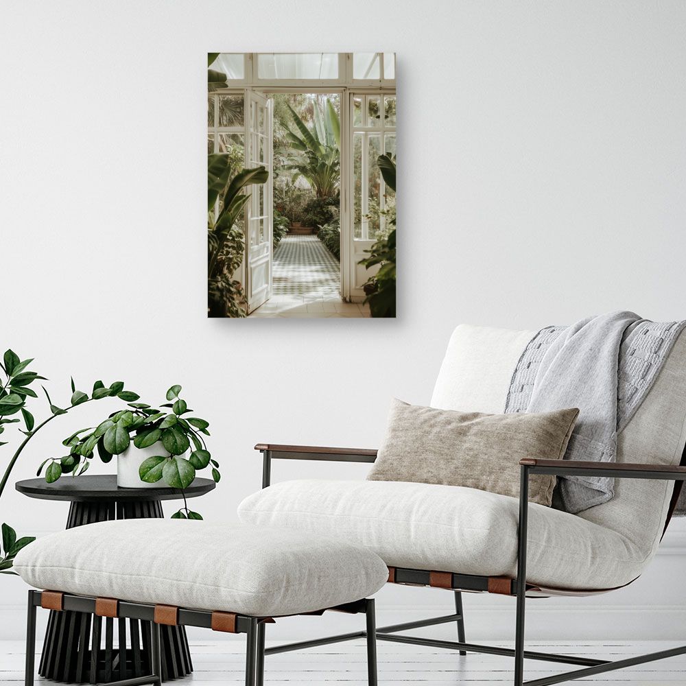 Toile "Jardin exotique luxuriant"