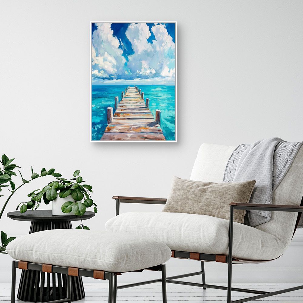 Toile "Pont vers l'horizon"