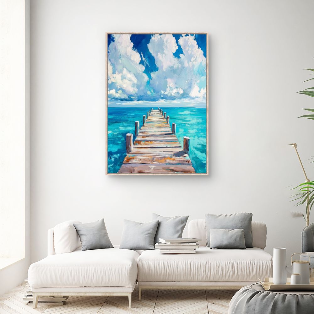 Toile "Pont vers l'horizon"