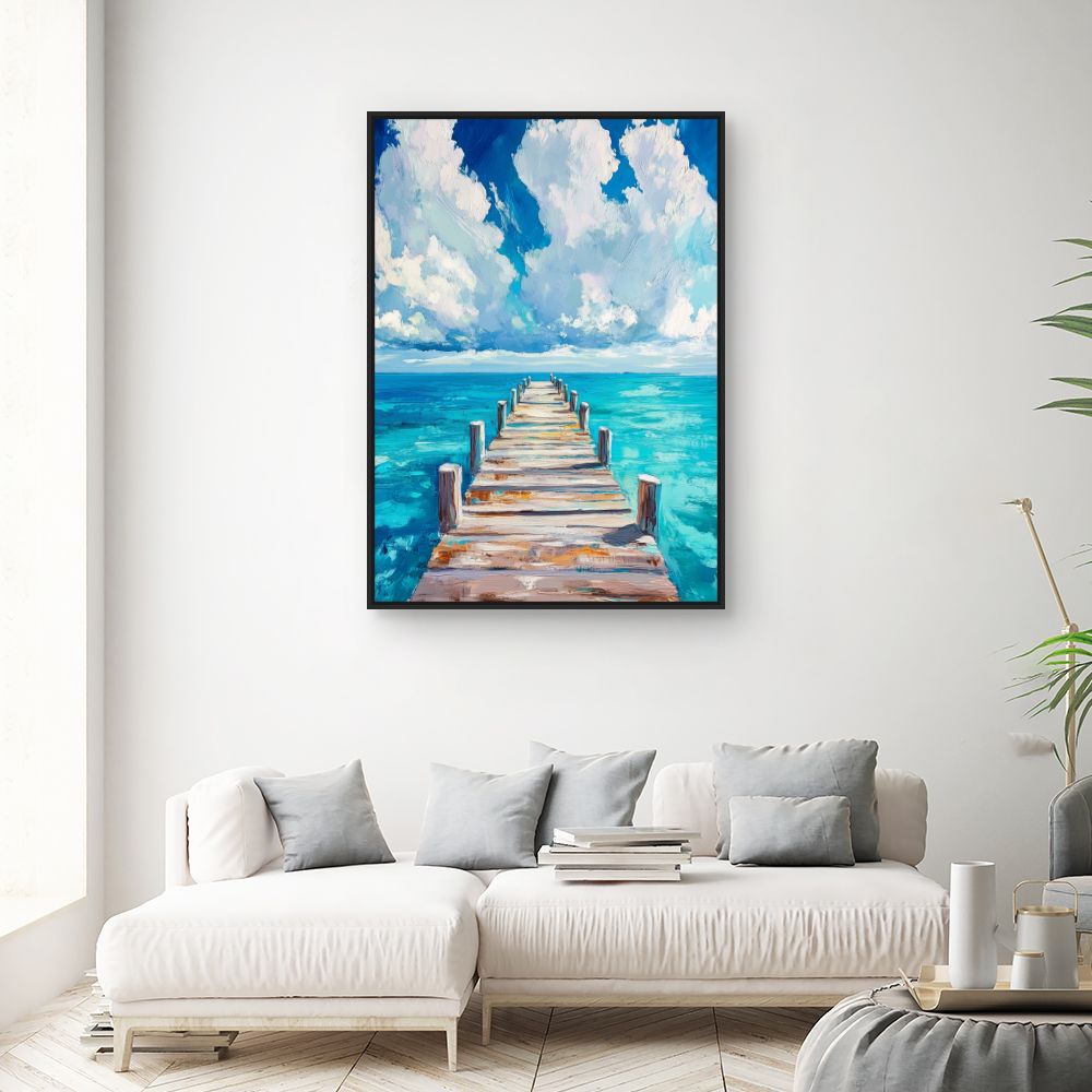 Toile "Pont vers l'horizon"