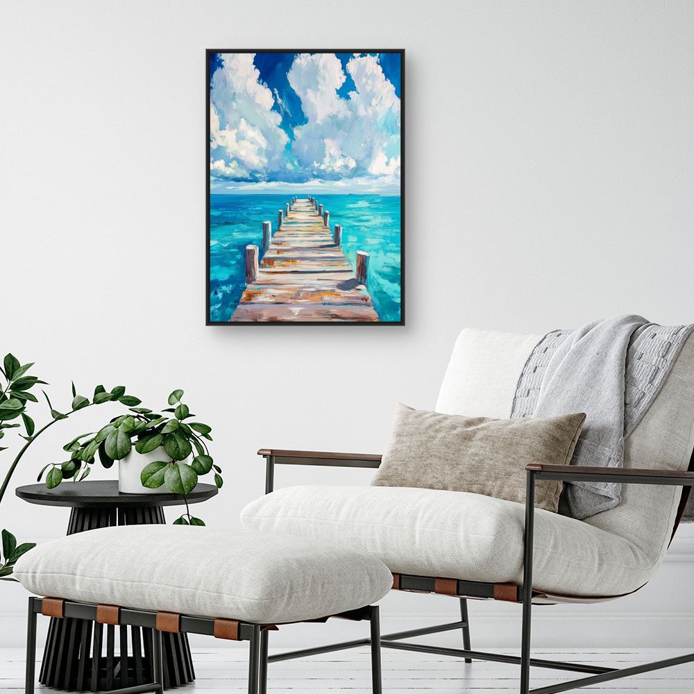 Toile "Pont vers l'horizon"