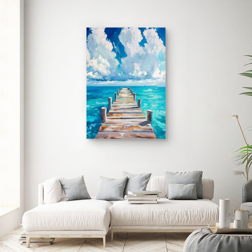 Toile "Pont vers l'horizon"