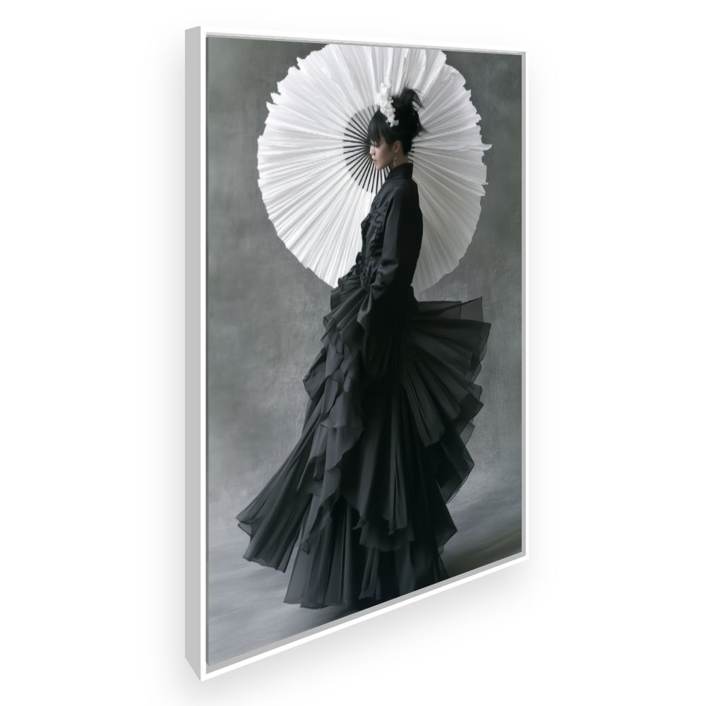 Toile Élégance en mouvement – toile cadre blanc (slide 2)