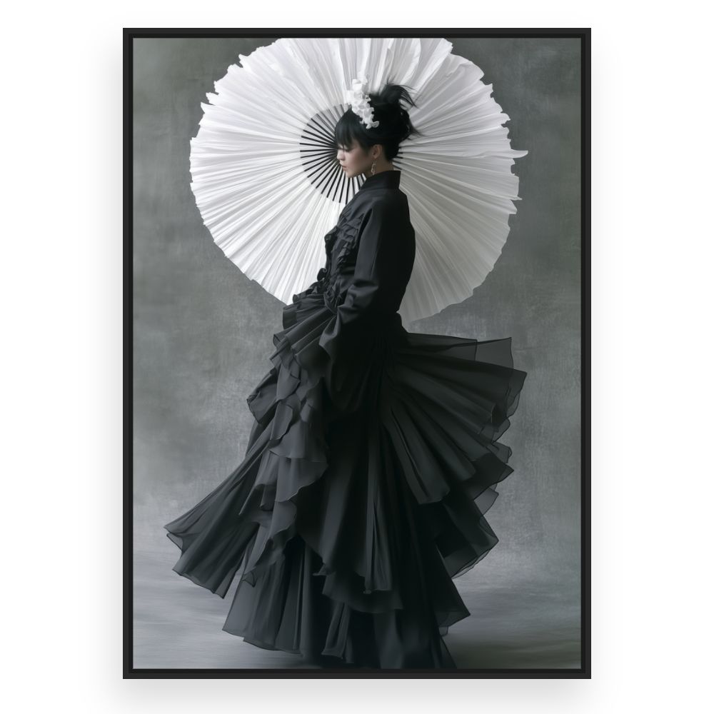 Toile Élégance en mouvement – toile cadre noir (slide 3)