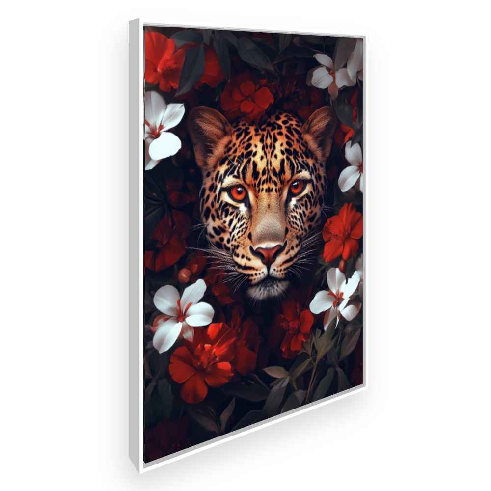 Toile Félin majestueux – toile cadre blanc (slide 2)
