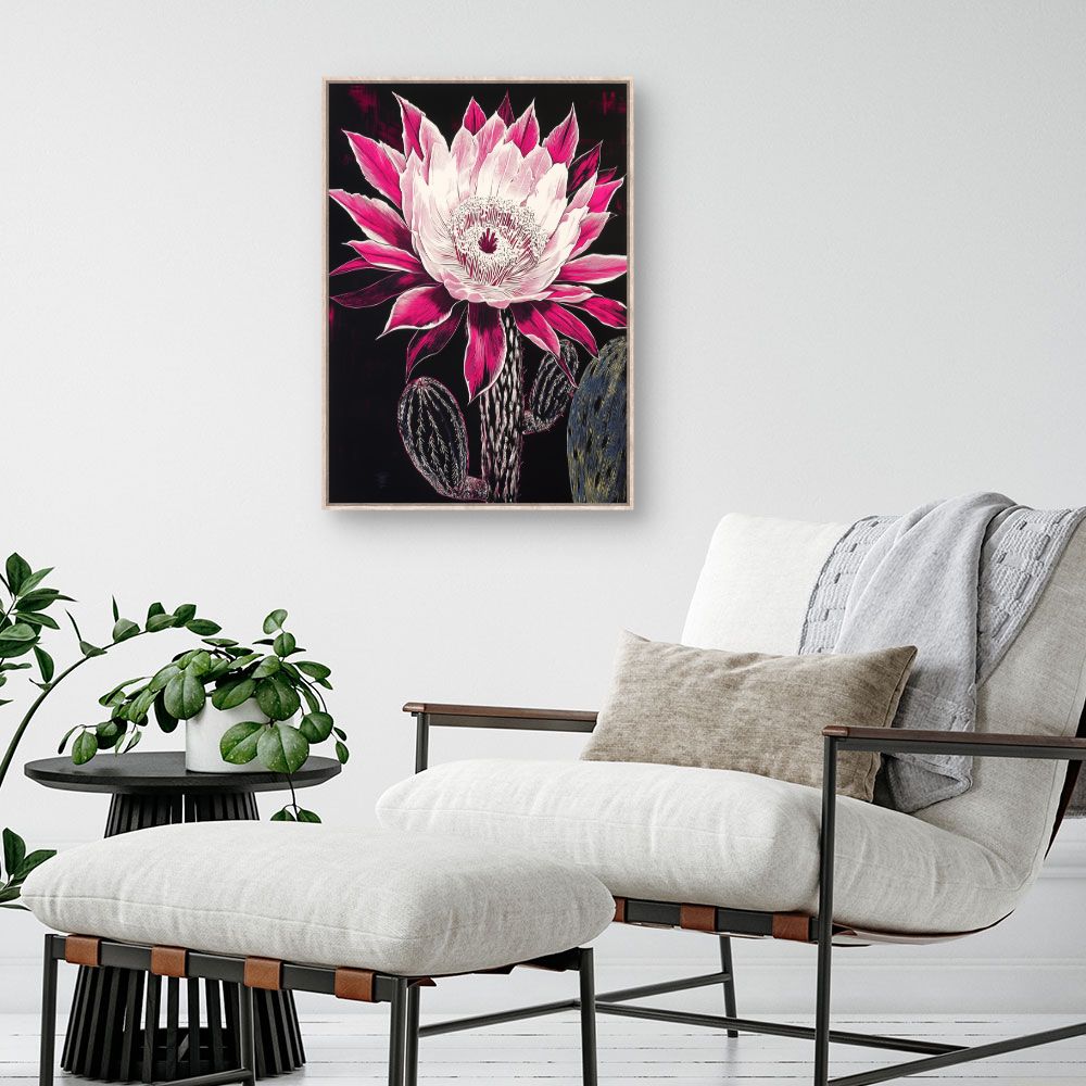 Toile "Cactus éclatant"