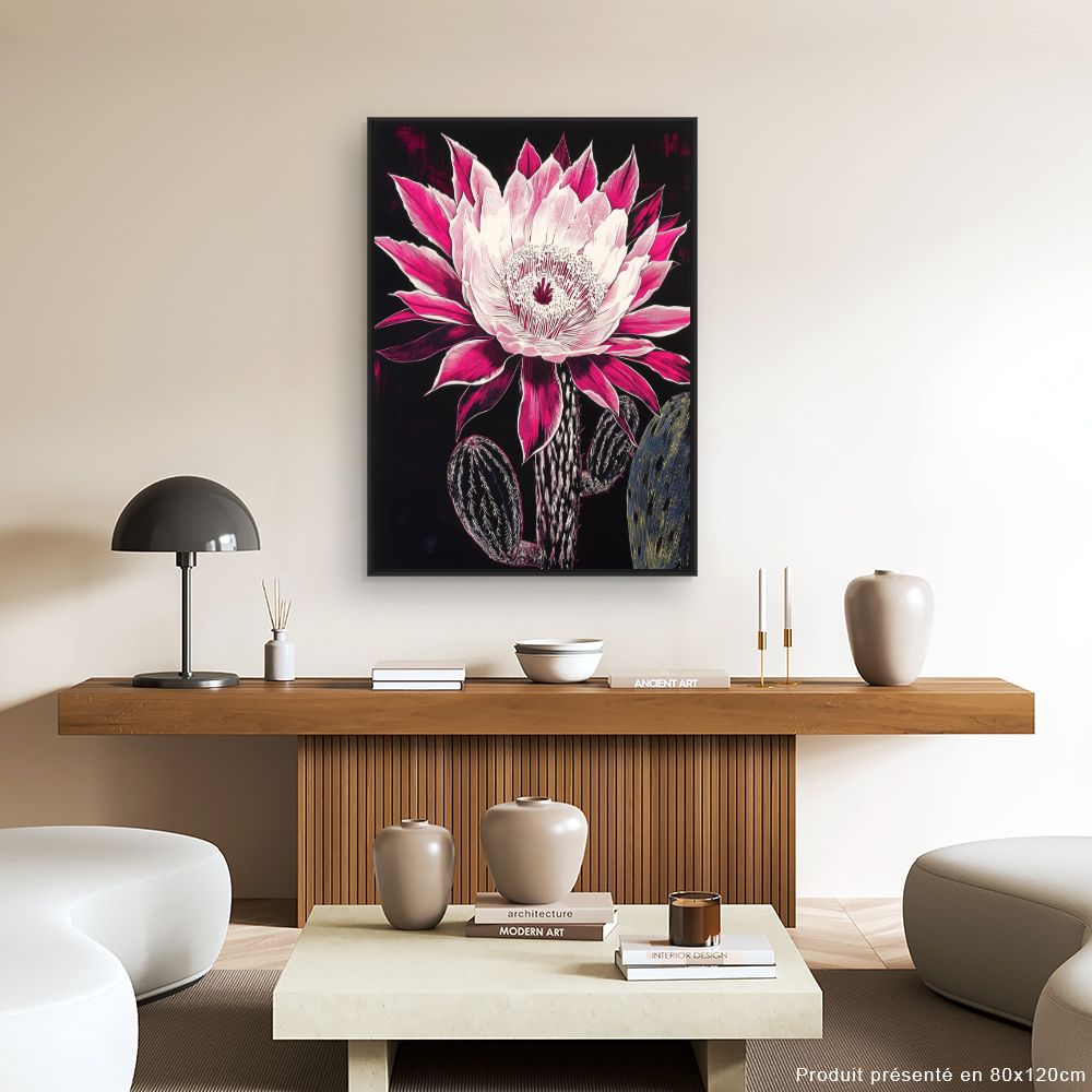 Toile "Cactus éclatant"