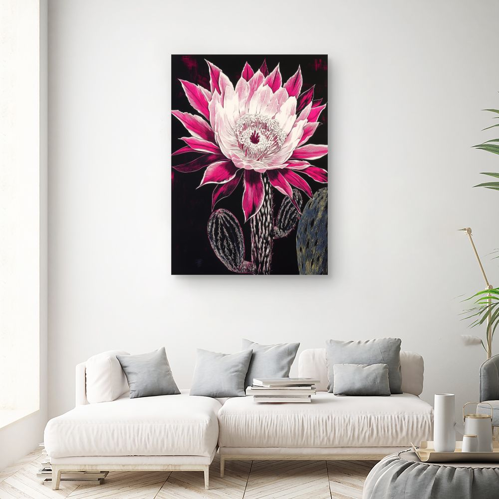 Toile "Cactus éclatant"