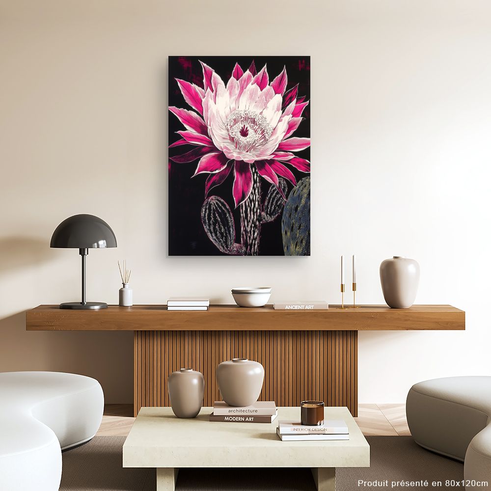 Toile "Cactus éclatant"