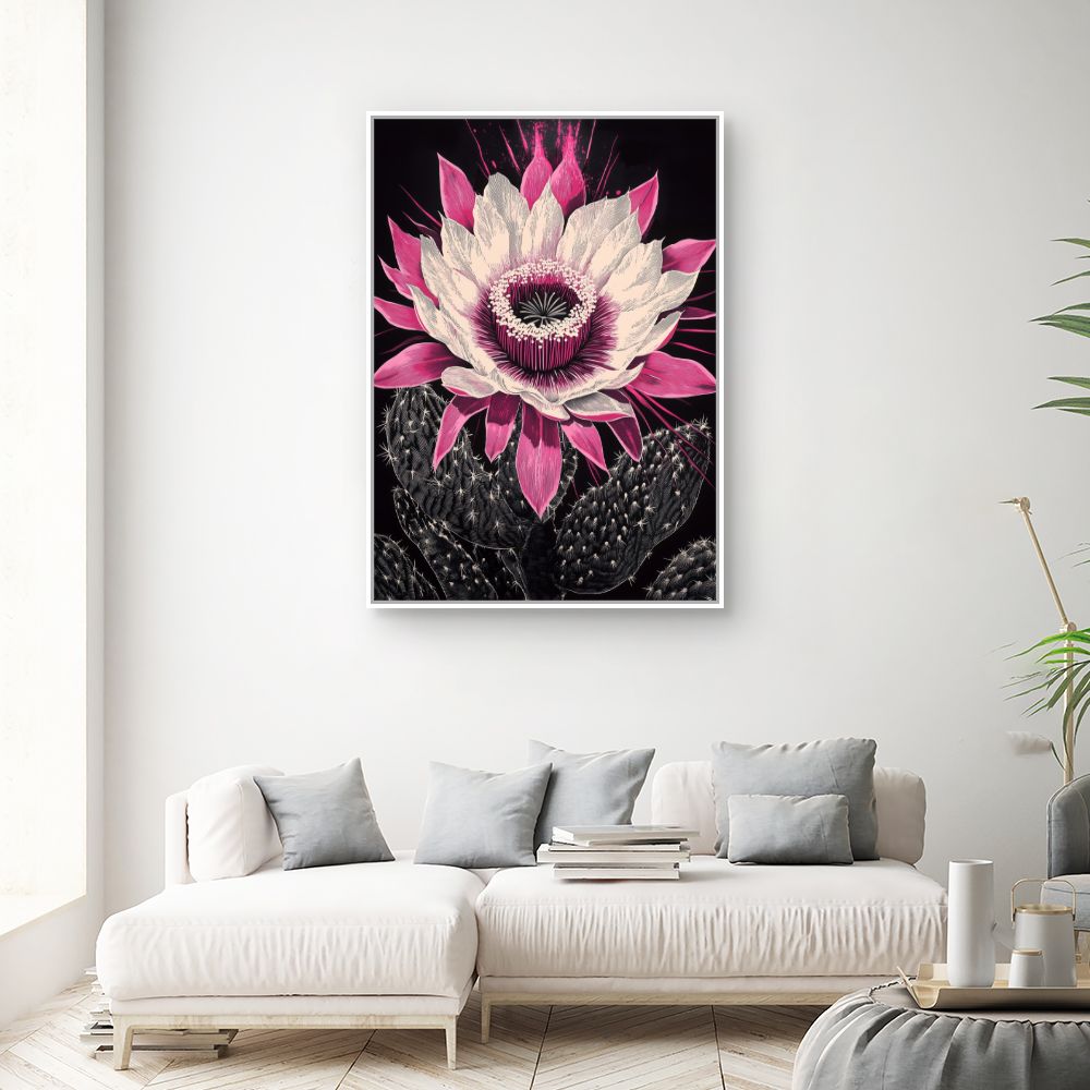 Toile "Fleur éclatante"
