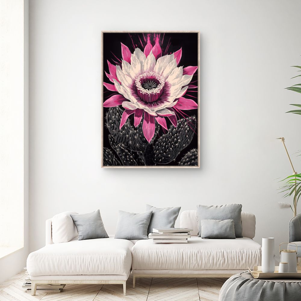 Toile "Fleur éclatante"
