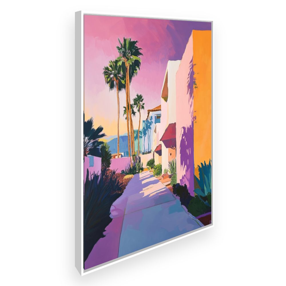 Toile Évasion tropicale – toile cadre blanc (slide 2)
