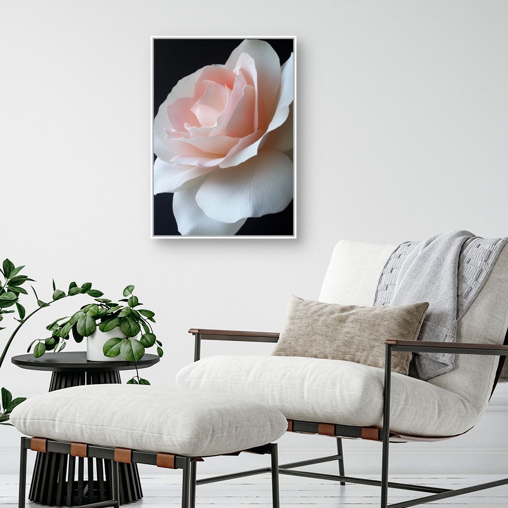 Toile "Rose élégante"