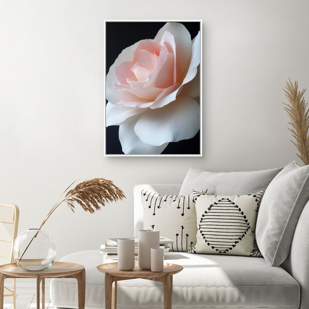 Toile "Rose élégante"