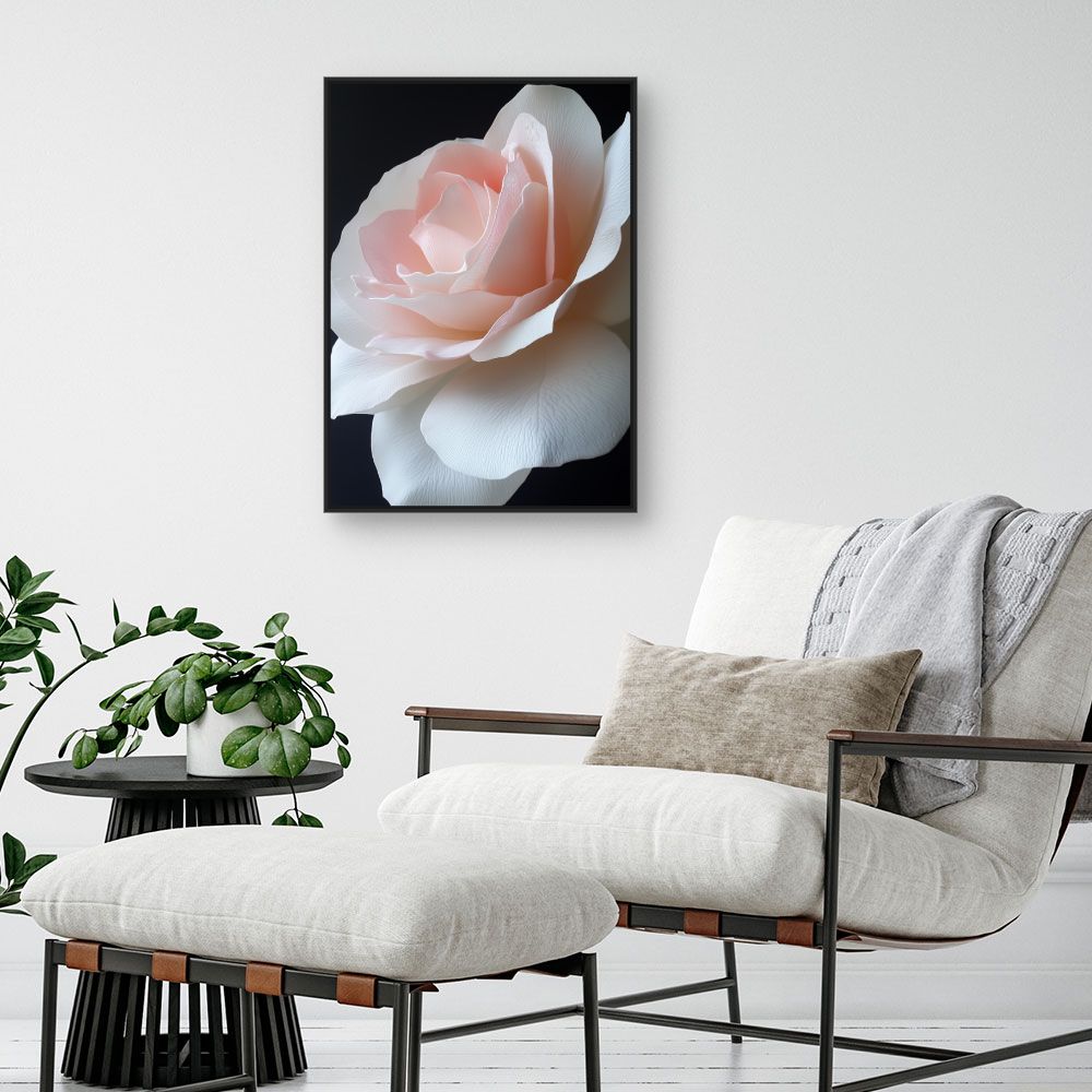 Toile "Rose élégante"