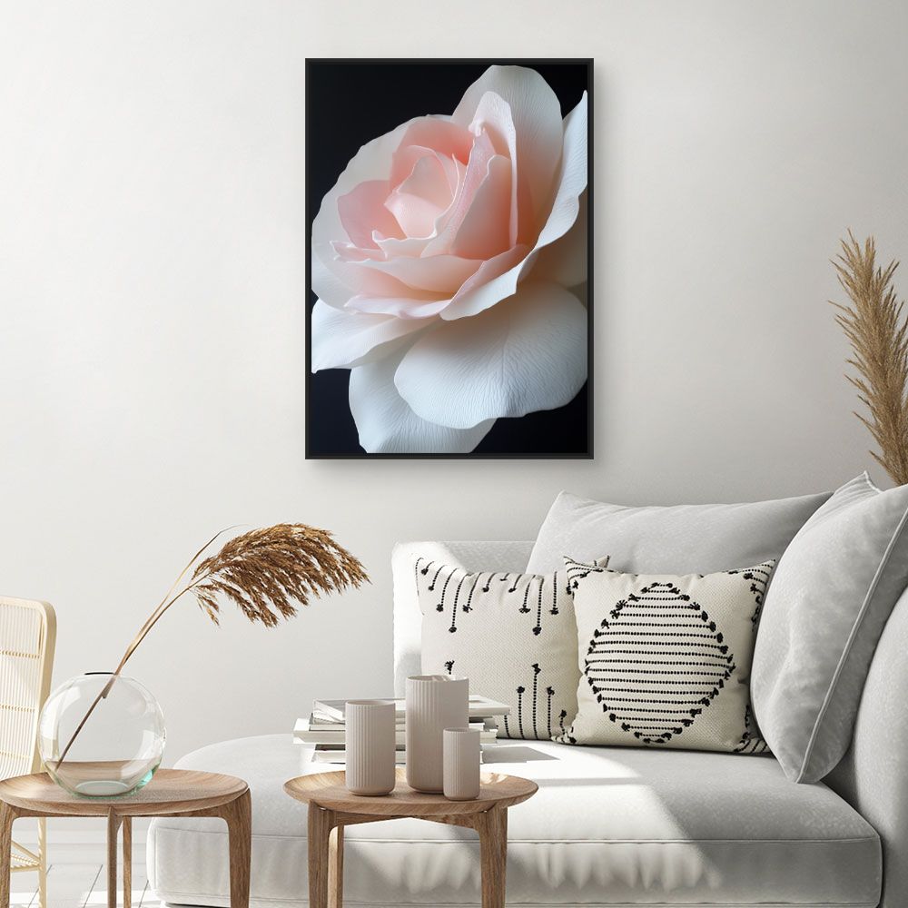 Toile "Rose élégante"