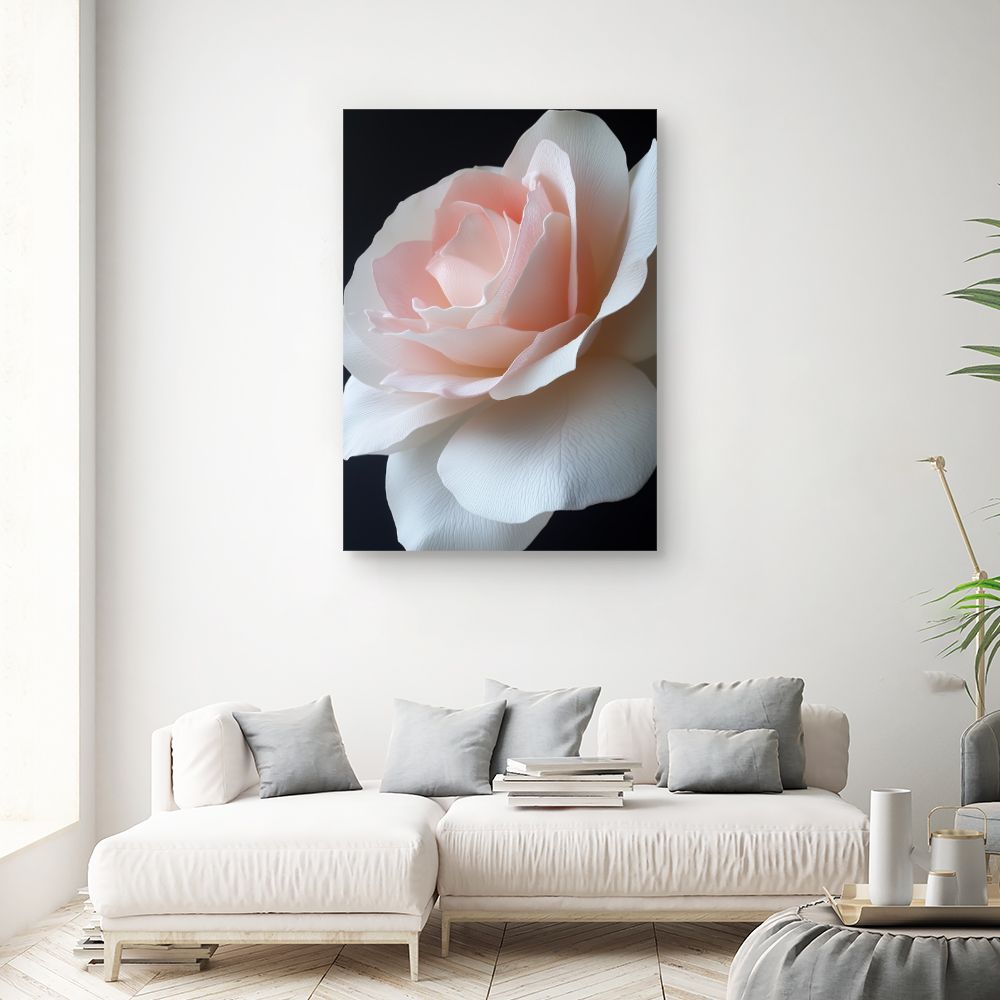 Toile "Rose élégante"