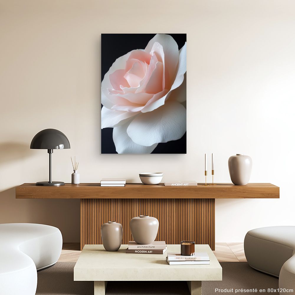 Toile "Rose élégante"