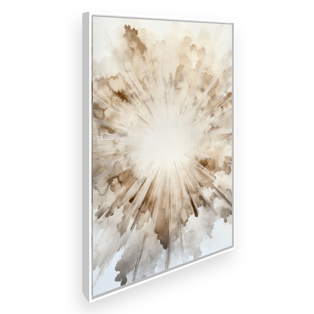 Toile Explosion artistique – toile cadre blanc (slide 2)