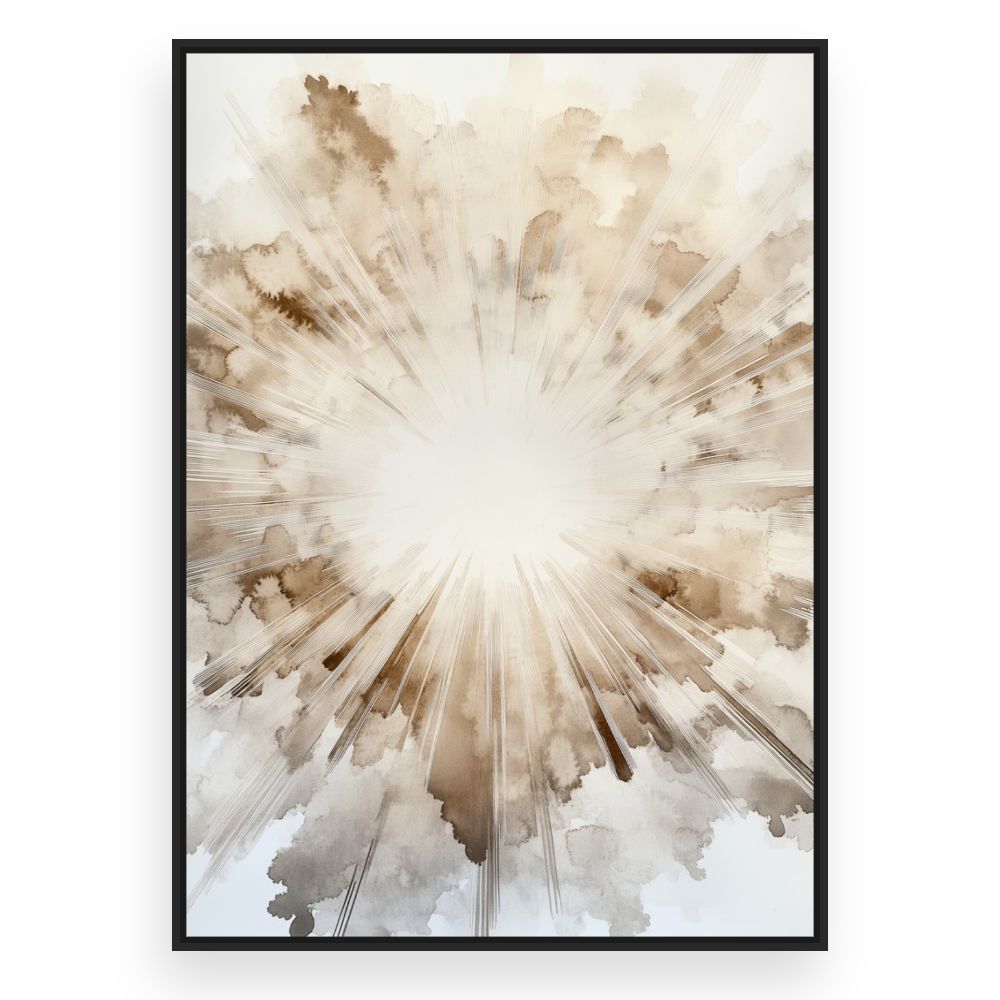Toile Explosion artistique – toile cadre noir (slide 3)