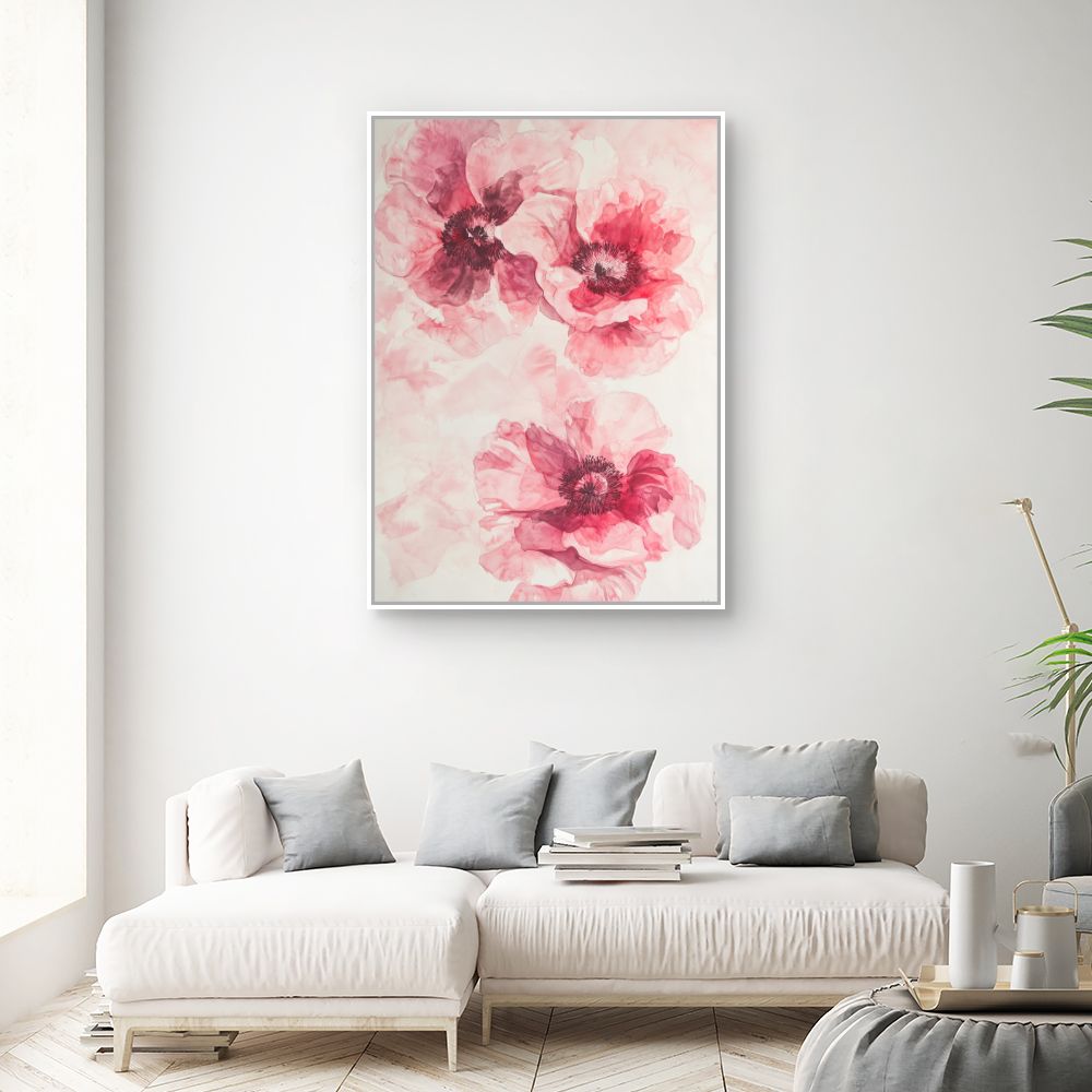 Toile "Fleurs délicates"