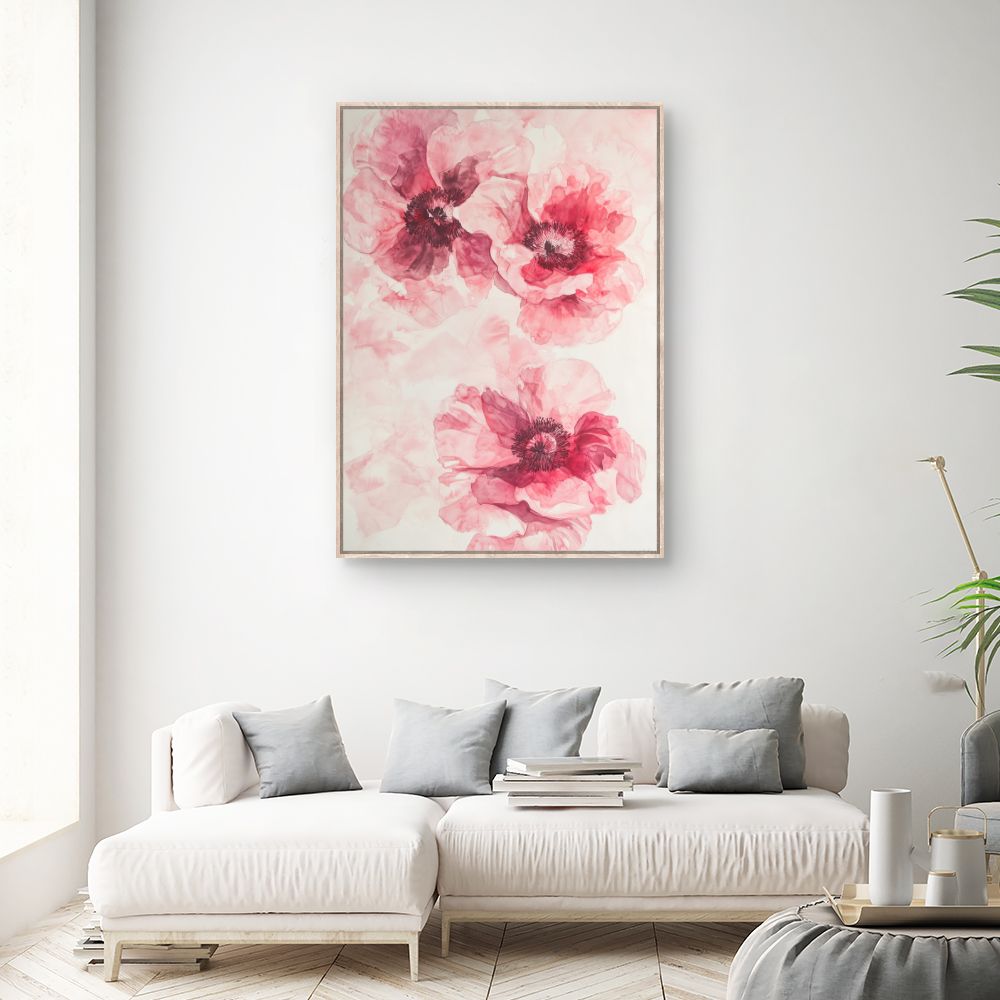 Toile "Fleurs délicates"