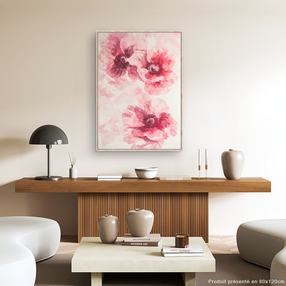 Toile "Fleurs délicates"