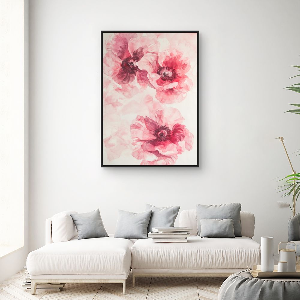 Toile "Fleurs délicates"