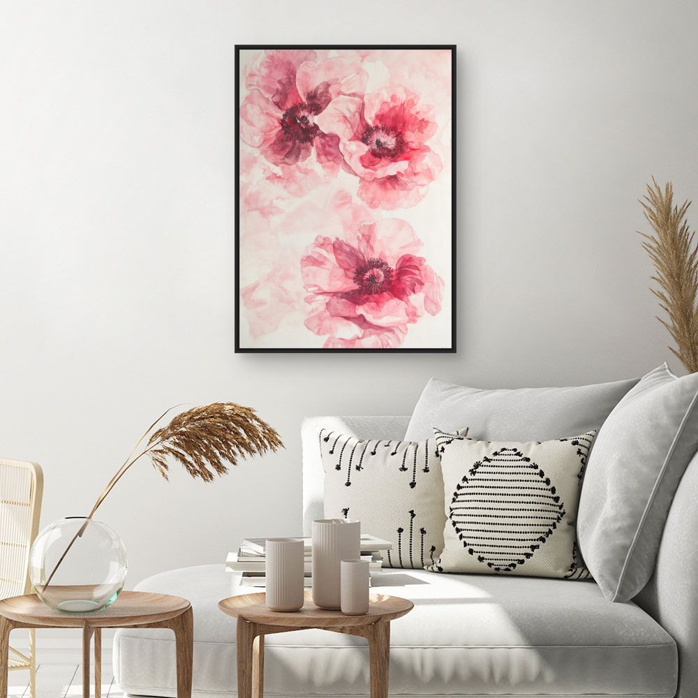 Toile "Fleurs délicates"