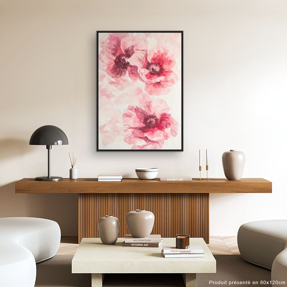 Toile "Fleurs délicates"