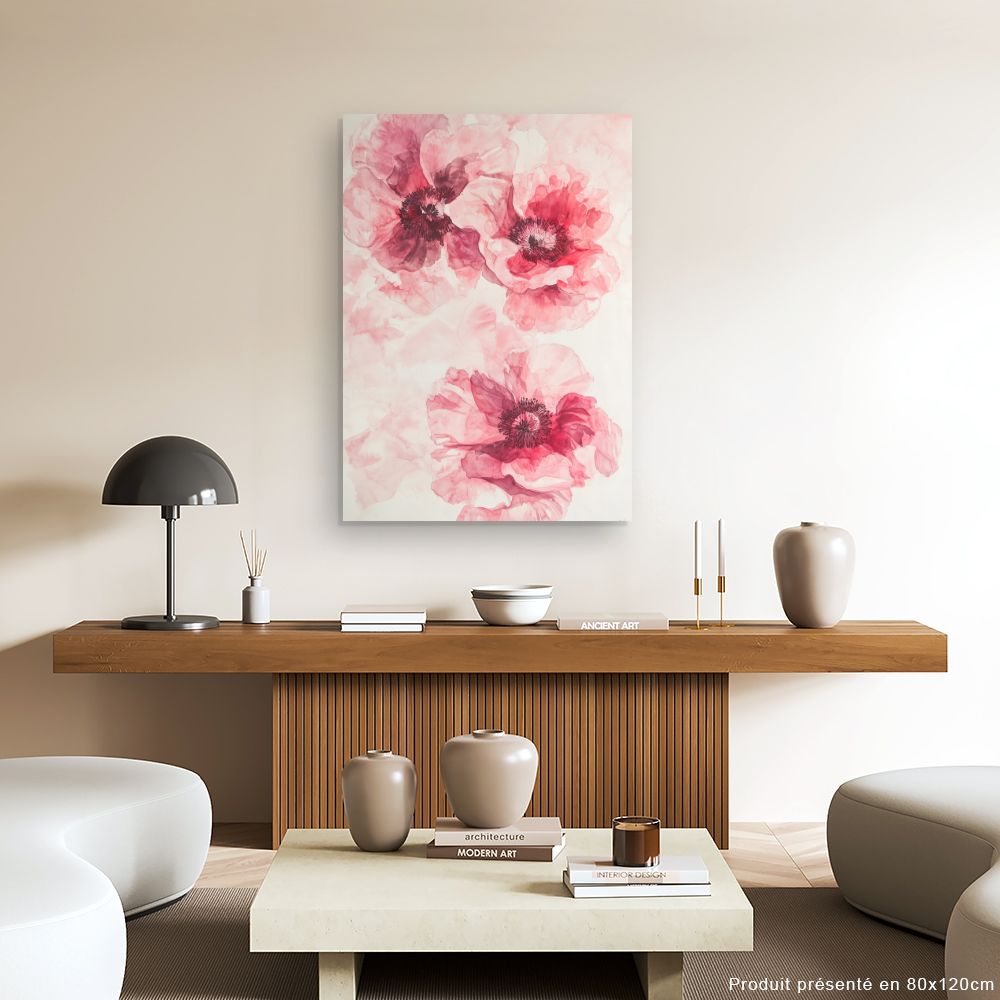 Toile "Fleurs délicates"