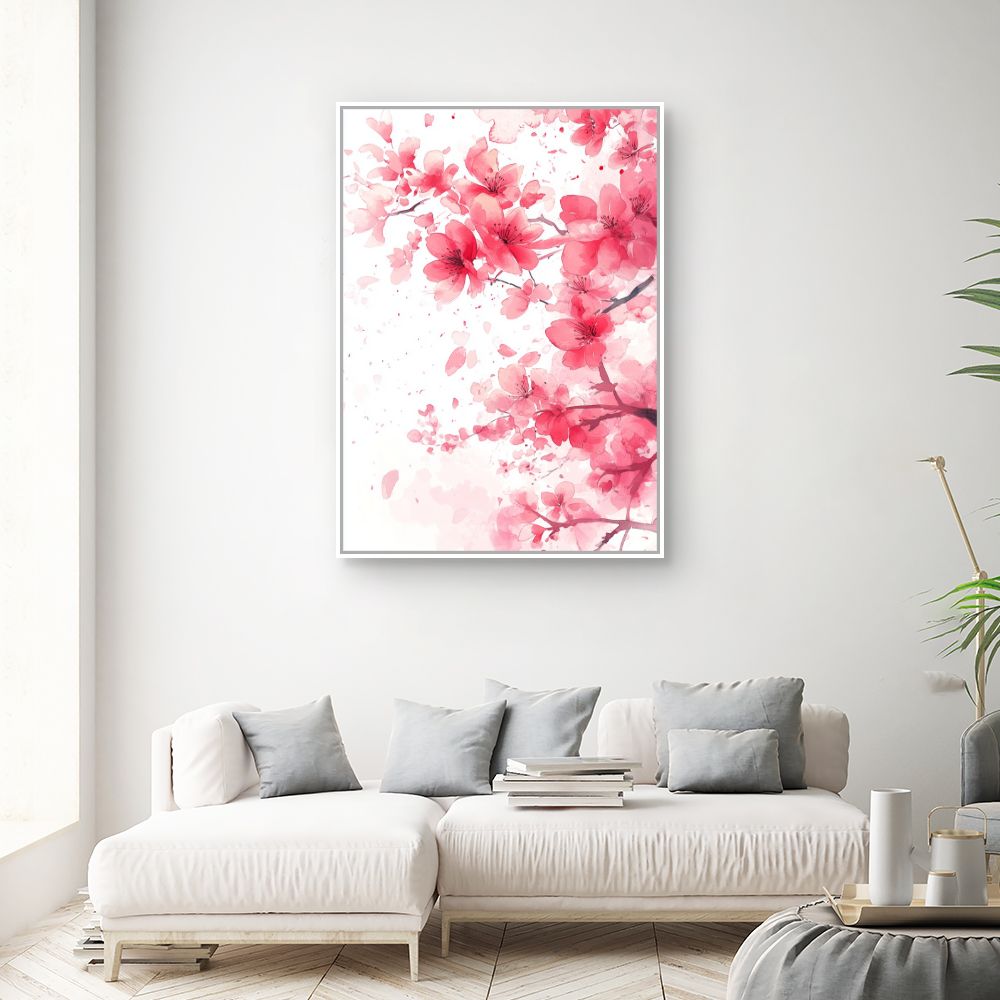 Toile "Fleurs délicates"