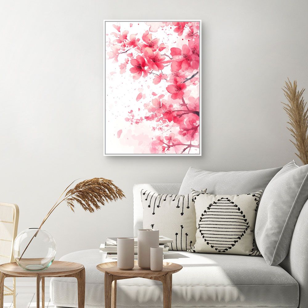 Toile "Fleurs délicates"