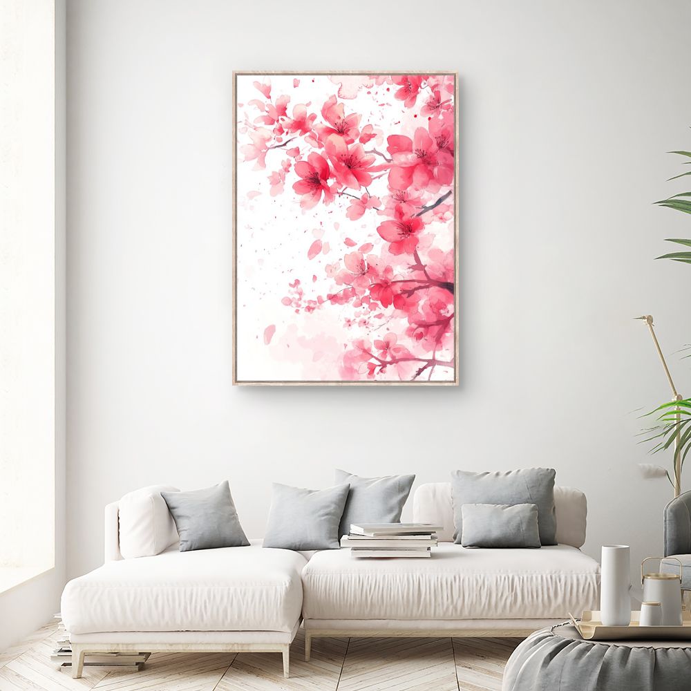 Toile "Fleurs délicates"