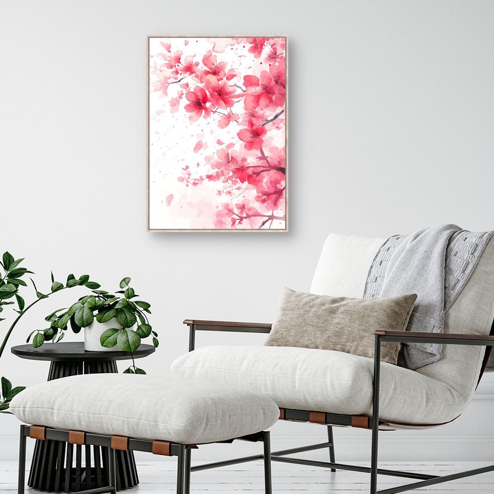 Toile "Fleurs délicates"