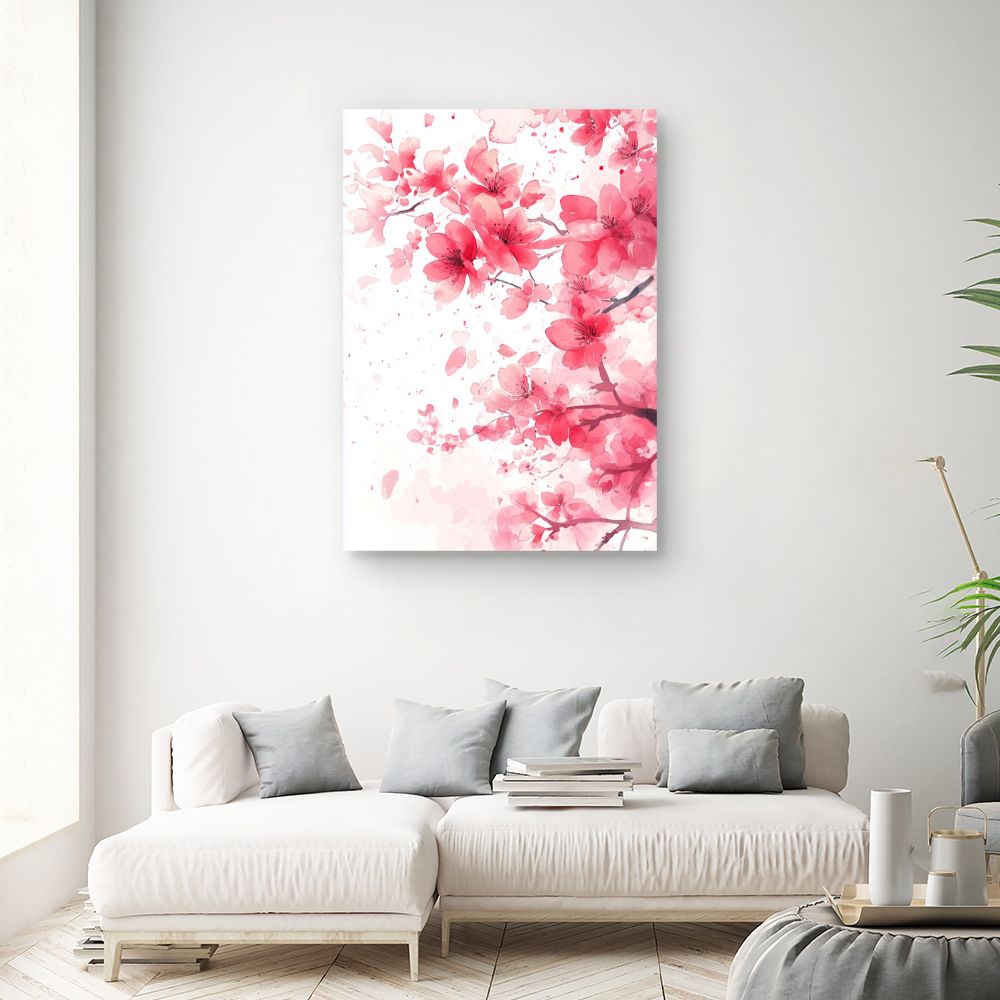 Toile "Fleurs délicates"