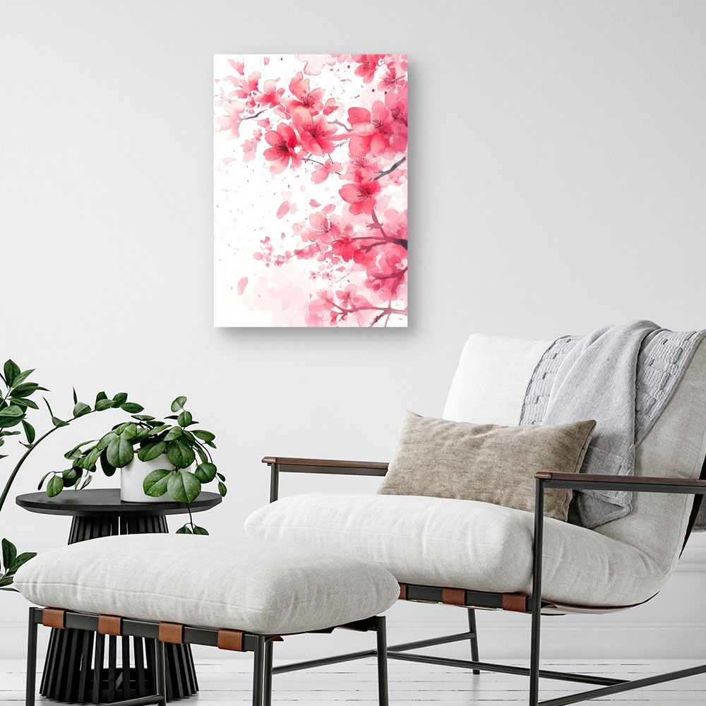 Toile "Fleurs délicates"