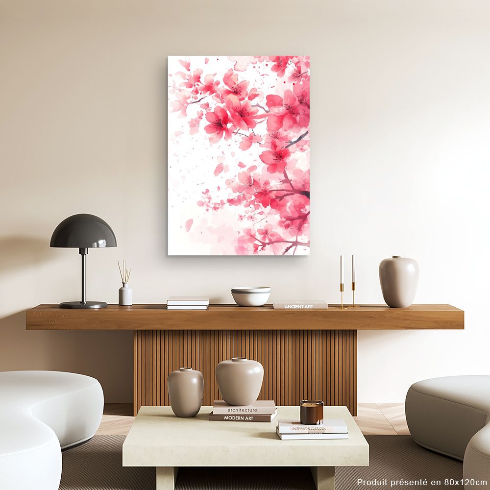 Toile "Fleurs délicates"