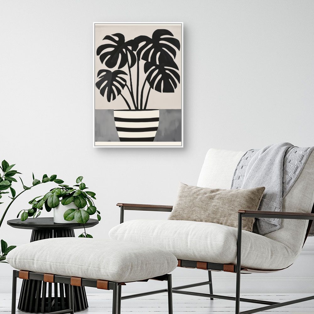 Toile "Feuillage graphique"