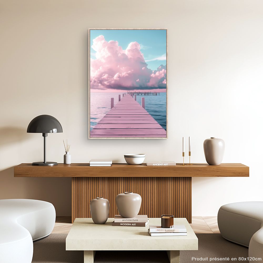 Toile "Ponton serein"