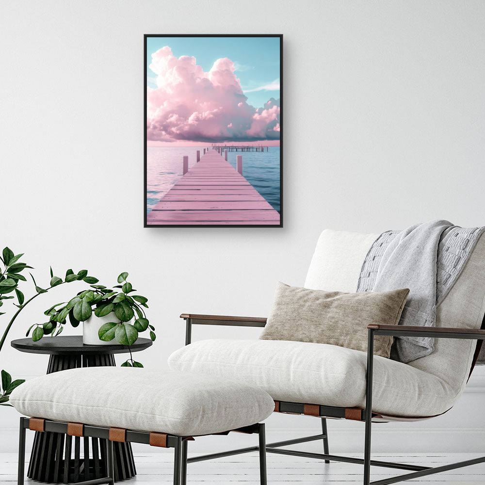 Toile "Ponton serein"