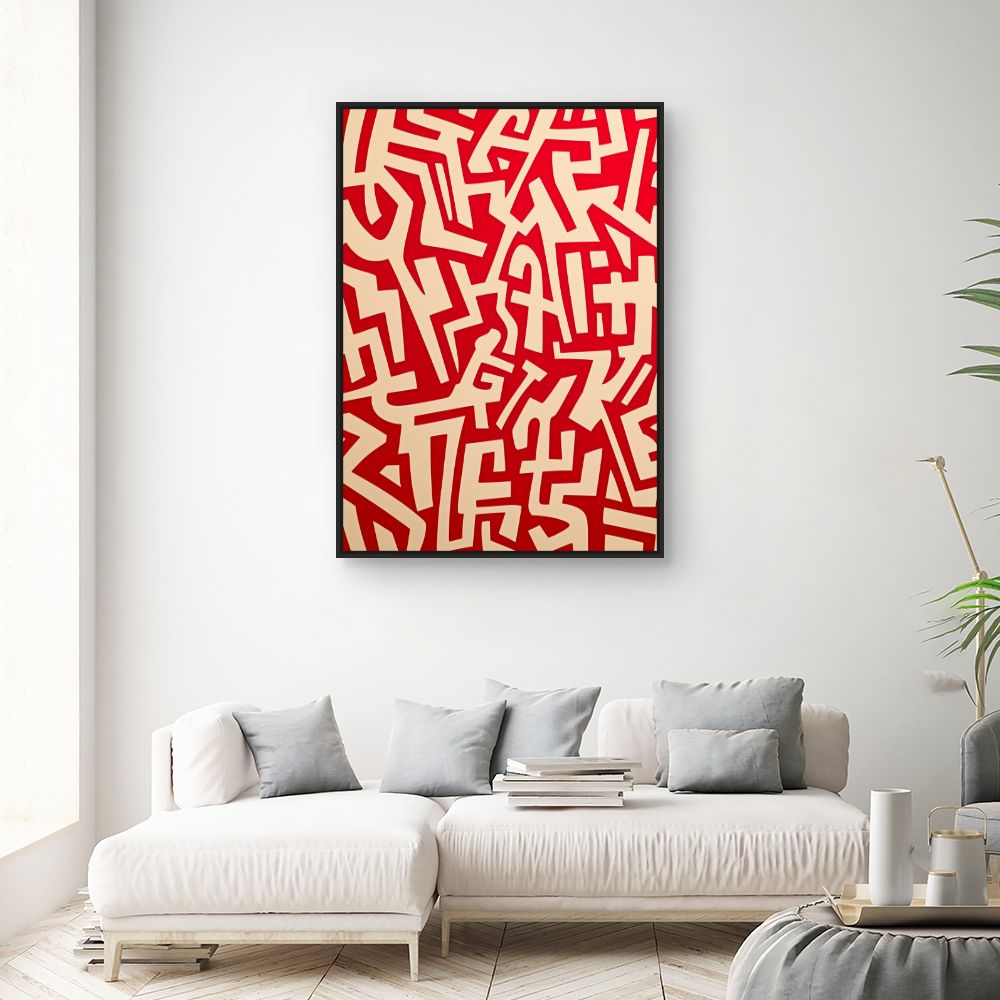 Toile "Graffiti abstrait captivant"