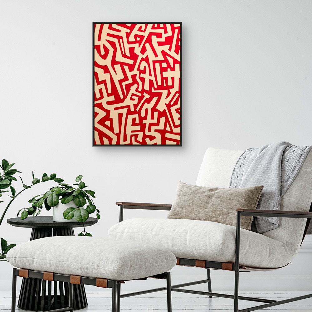 Toile "Graffiti abstrait captivant"