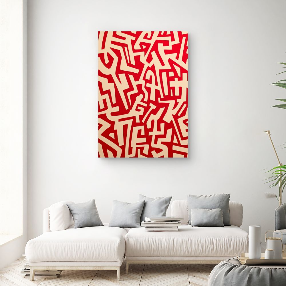 Toile "Graffiti abstrait captivant"