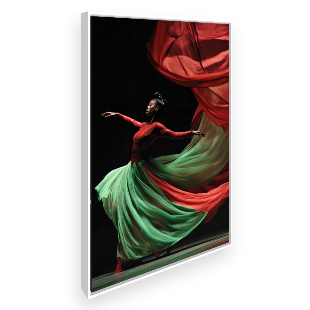 Toile Danse harmonieuse – toile cadre blanc (slide 2)