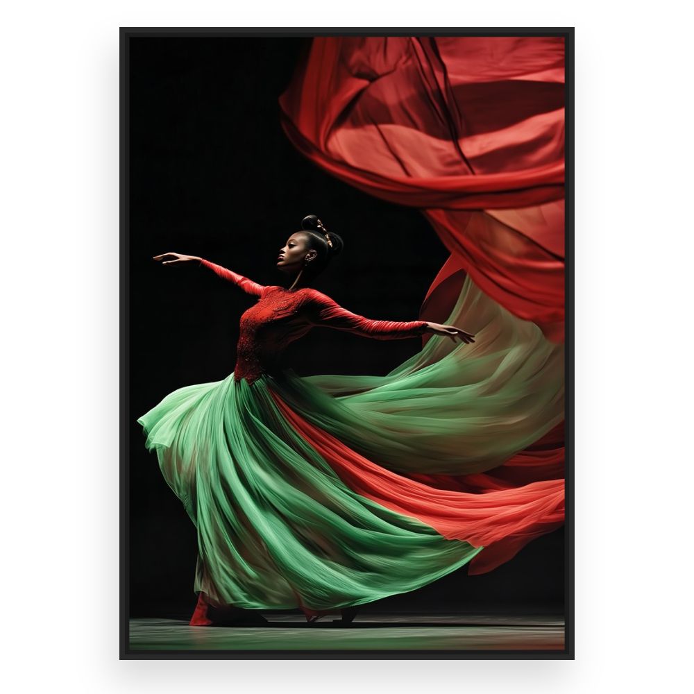 Toile Danse harmonieuse – toile cadre noir (slide 3)