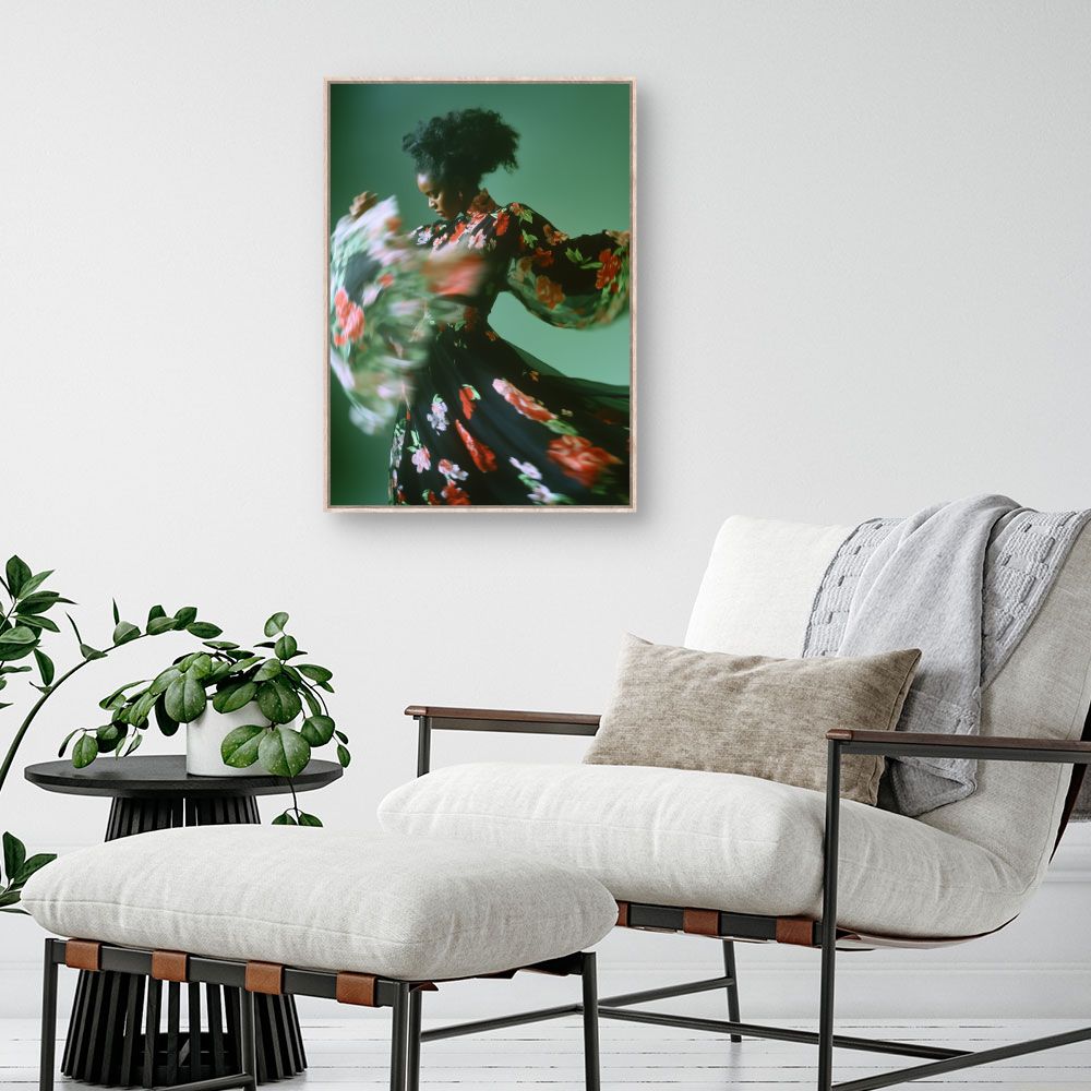 Toile "Danse florale dynamique"