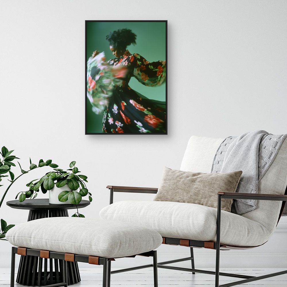 Toile "Danse florale dynamique"